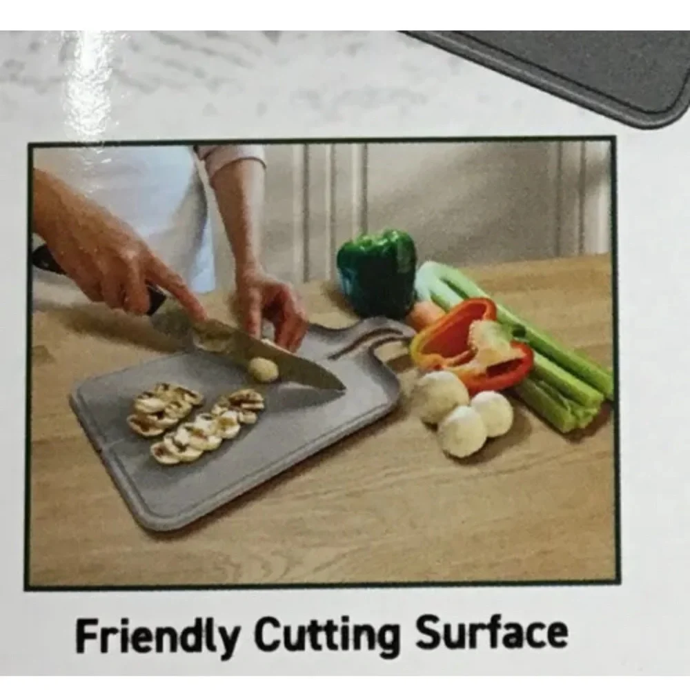🌵3/$15 Foldable grey Non-Toxic plastic cutting prepping board (see description)